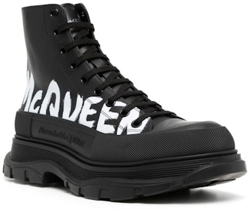 Alexander McQueen Tread Slick But 'Logo Grafiti - Hitam' 682422WIABD1070 Lookbook Alexander McQueen Tread Slick But 'Logo Grafiti - Hitam' 682422WIABD1070