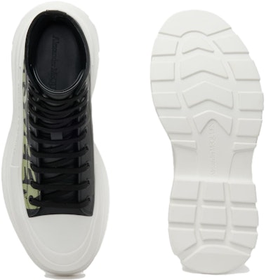 Alexander McQueen Tread Slick Boot 'Logo Graffiti - Hitam Khaki' 777960-WIAT6-1680 Shop Alexander McQueen Tread Slick Boot 'Logo Graffiti - Hitam Khaki' 777960-WIAT6-1680