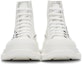 Shop Alexander McQueen Tread Slick Boot 'Logo Grafiti - Putih' 682422WIABD9488