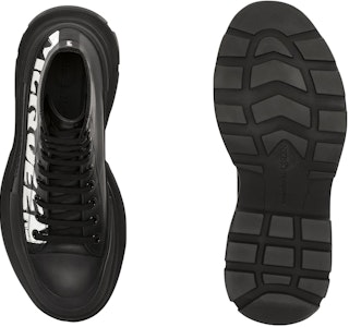 Alexander McQueen Tread Slick But 'Logo Grafiti - Hitam' 682422WIABD1070 Purchase Alexander McQueen Tread Slick But 'Logo Grafiti - Hitam' 682422WIABD1070