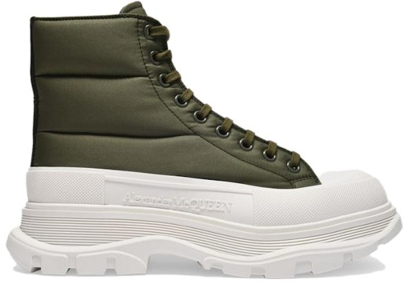 Alexander McQueen Tread Slick Boot 'Khaki Nylon' 682415W4RQ13265 Order Alexander McQueen Tread Slick Boot 'Khaki Nylon' 682415W4RQ13265