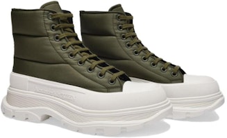Bota Alexander McQueen Tread Slick 'Khaki Nylon' 682415W4RQ13265 Lookbook Bota Alexander McQueen Tread Slick 'Khaki Nylon' 682415W4RQ13265
