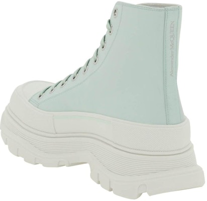 Alexander McQueen Tread Slick Boot 'McQueen Graffiti Logo - Pastel Green' 711109-WIAT6-4615 Lookbook Alexander McQueen Tread Slick Boot 'McQueen Graffiti Logo - Pastel Green' 711109-WIAT6-4615