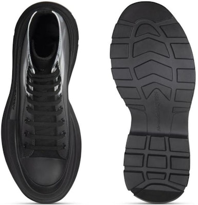 Alexander McQueen Tread Slick Boot 'Solarised Flower - Hitam' 750376-WIATP-1070 Purchase Alexander McQueen Tread Slick Boot 'Solarised Flower - Hitam' 750376-WIATP-1070
