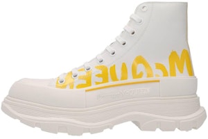 Alexander McQueen Tread Slick Boot 'White Pop Yellow' 711109-WIAT6-9429 Alexander McQueen Tread Slick Boot 'White Pop Yellow' 711109-WIAT6-9429