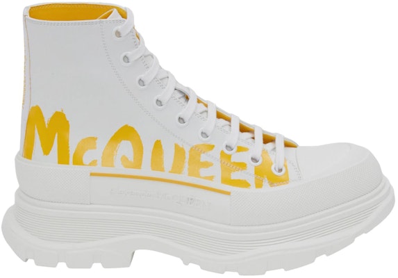 Alexander McQueen Tread Slick Boot 'Putih Kuning Pop' 711109-WIAT6-9429 Order Alexander McQueen Tread Slick Boot 'Putih Kuning Pop' 711109-WIAT6-9429