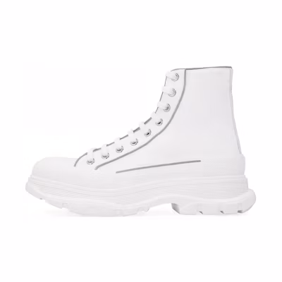 Alexander McQueen Tread Slick Boot 'White Silver'