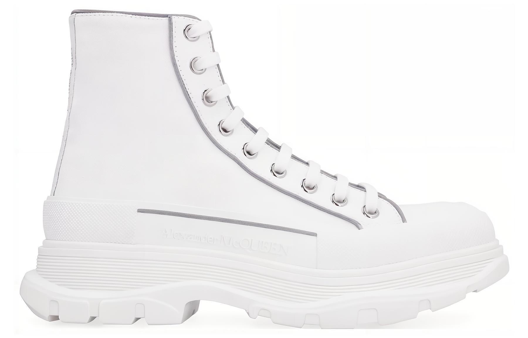 Order Alexander McQueen Tread Slick Boot 'Putih Perak' 705663-W4TG9-9348