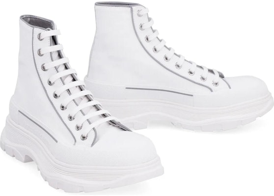 Alexander McQueen Tread Slick Boot 'Putih Perak' 705663-W4TG9-9348 Shop Alexander McQueen Tread Slick Boot 'Putih Perak' 705663-W4TG9-9348