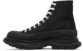 Lookbook Alexander McQueen Tread Slick 帆布馬丁靴 黑色