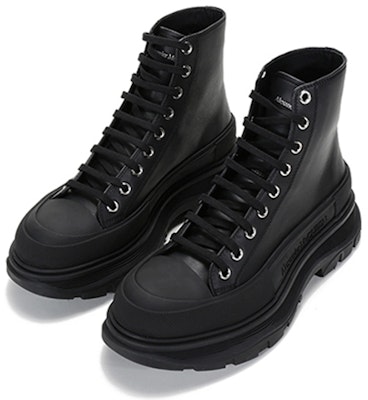 Alexander McQueen Tread Slick Boots 'Black' 627206WHZ621081 Lookbook Alexander McQueen Tread Slick Boots 'Black' 627206WHZ621081