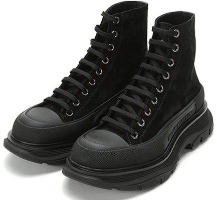 Alexander McQueen Tread Slick Boots 'Hitam' 627206WHBGU1081 Lookbook Alexander McQueen Tread Slick Boots 'Hitam' 627206WHBGU1081