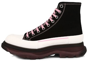 Alexander McQueen Tread Slick Boots 'Black Blossom Pink' 662686-W4MV9-1321 Alexander McQueen Tread Slick Boots 'Black Blossom Pink' 662686-W4MV9-1321