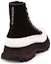 Lookbook Alexander McQueen Tread Slick Boots 'Black Blossom Pink' Hitam Bunga Merah Jambu 662686-W4MV9-1321