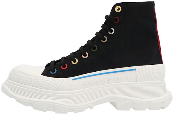 Alexander McQueen Tread Slick Boots 'Black Multi-Color Eyelets' 604254-W4MVG-1522 Buy Alexander McQueen Tread Slick Boots 'Black Multi-Color Eyelets' 604254-W4MVG-1522