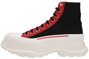 Alexander McQueen Tread Slick Boots 'Hitam Merah' 711105-W4TGD-1549 Buy Alexander McQueen Tread Slick Boots 'Hitam Merah' 711105-W4TGD-1549