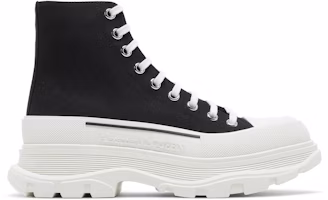 Alexander McQueen Tread Slick Boots 'Black White' 604254-W4MV2-1070 Alexander McQueen Tread Slick Boots 'Black White' 604254-W4MV2-1070