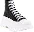 Lookbook Alexander McQueen Tread Slick Boots 'Hitam Putih' 627206-WHZ62-1071