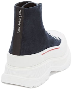 亞歷山大·麥昆 小牛皮 防水耐磨 中幫運動馬汀靴 海軍藍 Lookbook 亞歷山大·麥昆 小牛皮 防水耐磨 中幫運動馬汀靴 海軍藍