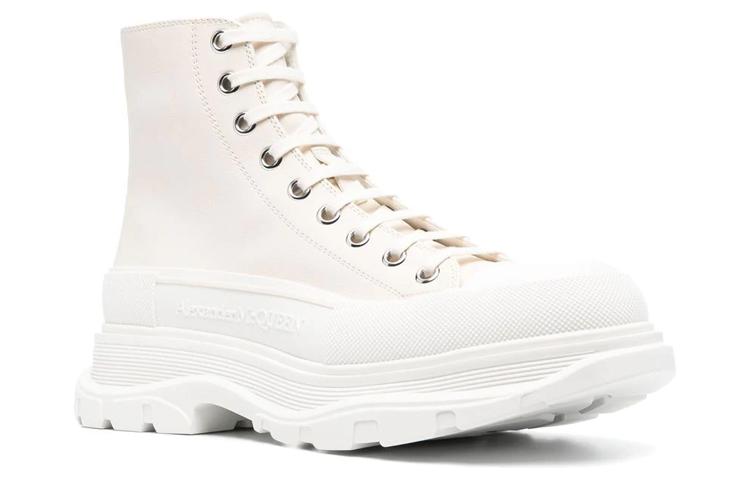 Lookbook Alexander McQueen Tread Slick Boots 'Putih Krim Beige' 705661WHZ627701