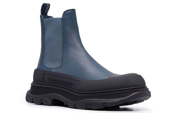 Order マックイーン トレッドスリック デニムブーツ 634617-WIAG4-4491