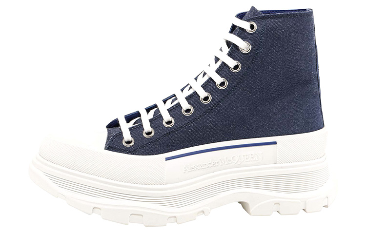 Buy Alexander McQueen Tread Slick Boots 'Indigo' 604254-W4PD1-4177