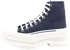 Alexander McQueen Tread Slick Boots 'Indigo' 604254-W4PD1-4177 Alexander McQueen Tread Slick Boots 'Indigo' 604254-W4PD1-4177