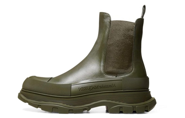 Alexander McQueen Tread Slick Boots 'Khaki' 634617-WIAMC-3084