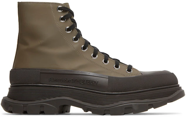 Alexander McQueen Tread Slick Boots ''Khaki Schwarz'' 627206-WHYK3-3238 Buy Alexander McQueen Tread Slick Boots ''Khaki Schwarz'' 627206-WHYK3-3238