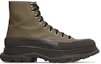 Buy Alexander McQueen Tread Slick Boots ''Khaki Schwarz'' 627206-WHYK3-3238