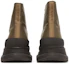 Sizing Alexander McQueen Tread Slick Boots ''Khaki Schwarz'' 627206-WHYK3-3238