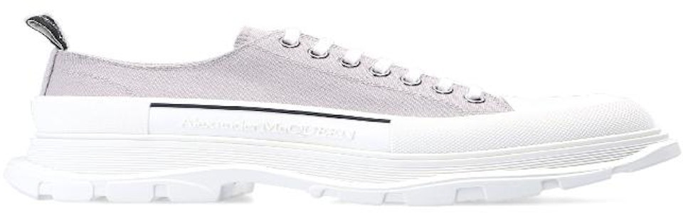 Alexander McQueen Tread Slick Canvas Sneakers 'Kelabu' 604257W4MV21331Gray Buy Alexander McQueen Tread Slick Canvas Sneakers 'Kelabu' 604257W4MV21331Gray