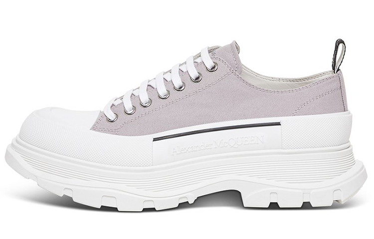 Alexander McQueen Tread Slick Canvas Sneakers 'Lilac White' 604257W4MV21331