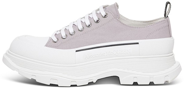 Alexander McQueen Tread Slick Canvas Sneakers 'Lilac White' Putih Lilac 604257W4MV21331 Buy Alexander McQueen Tread Slick Canvas Sneakers 'Lilac White' Putih Lilac 604257W4MV21331