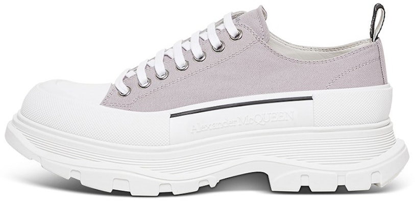 Alexander McQueen Tread Slick Canvas Sneakers 'Lilac White' Putih Lilac 604257W4MV21331 Buy Alexander McQueen Tread Slick Canvas Sneakers 'Lilac White' Putih Lilac 604257W4MV21331