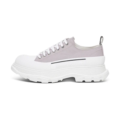 Alexander McQueen Tread Slick Canvas Sneakers 'Lilac White'