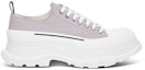 Order Alexander McQueen Tread Slick Canvas Sneakers 'Lilac White' Putih Lilac 604257W4MV21331