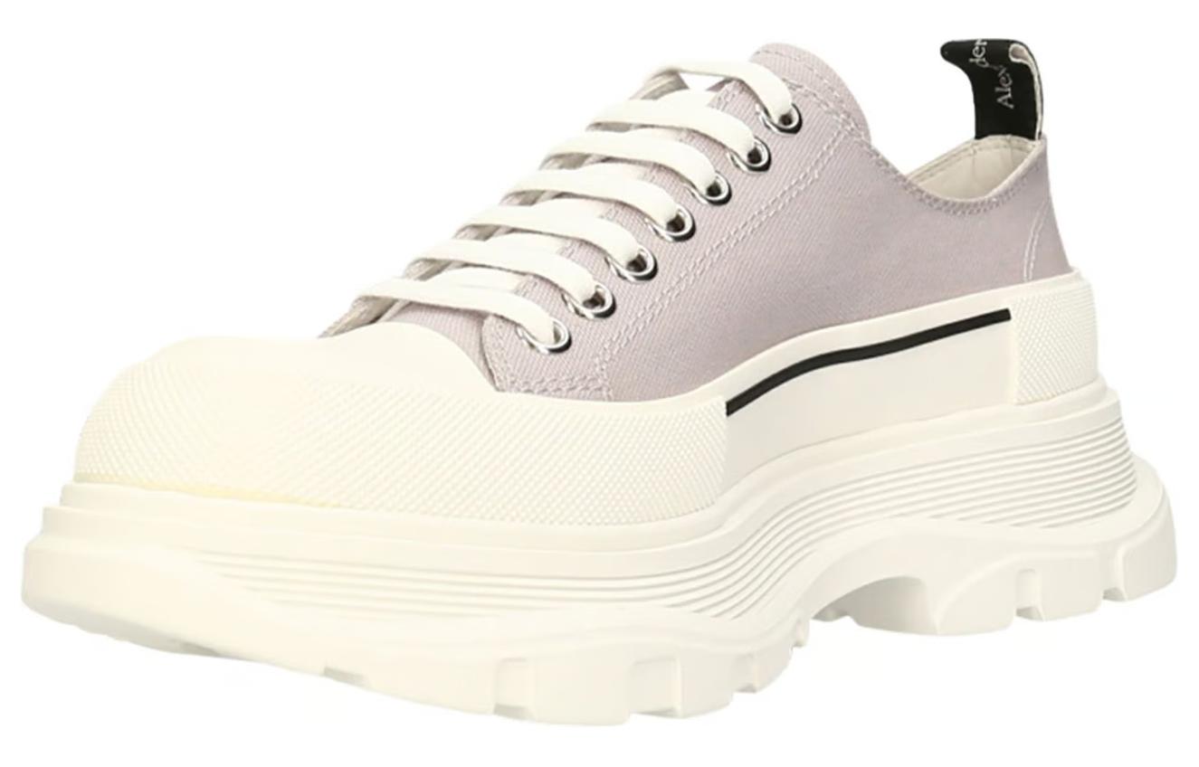 Lookbook Alexander McQueen Tread Slick Canvas Sneakers 'Lilac White' Putih Lilac 604257W4MV21331