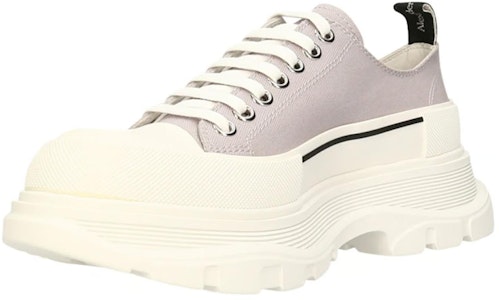 Alexander McQueen Tread Slick Canvas Sneakers 'Lilac White' Putih Lilac 604257W4MV21331 Lookbook Alexander McQueen Tread Slick Canvas Sneakers 'Lilac White' Putih Lilac 604257W4MV21331