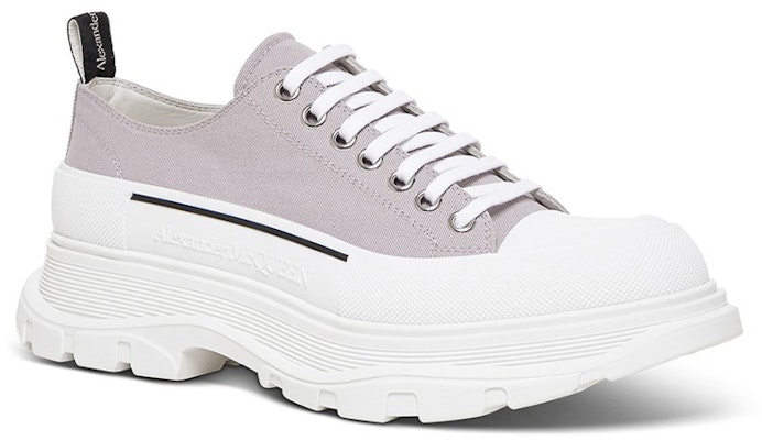 Alexander McQueen Tread Slick Canvas Sneakers 'Lilac White' Putih Lilac 604257W4MV21331 Shop Alexander McQueen Tread Slick Canvas Sneakers 'Lilac White' Putih Lilac 604257W4MV21331