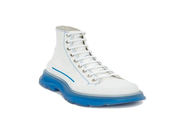 Order 알렉산더 맥퀸 트레드 슬릭 캔버스 스니커즈 (화이트) 622686White