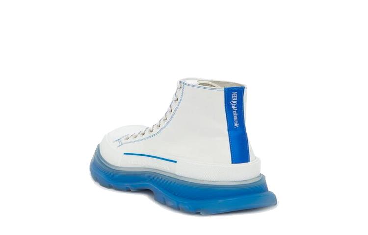 Lookbook 알렉산더 맥퀸 트레드 슬릭 캔버스 스니커즈 (화이트) 622686White