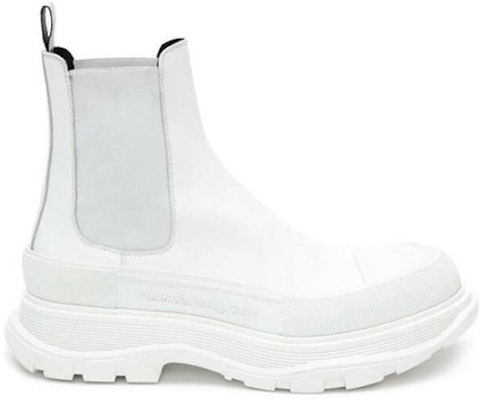 Alexander McQueen Tread Slick Chelsea Boot 'Triple White' Putih Bersih 634617WHZ619071 Order Alexander McQueen Tread Slick Chelsea Boot 'Triple White' Putih Bersih 634617WHZ619071
