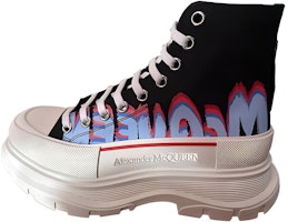 알렉산더 맥퀸 트레드 슬릭 하이탑 스니커즈 '블랙 블루 레드' 686737W4MVP1509 Buy 알렉산더 맥퀸 트레드 슬릭 하이탑 스니커즈 '블랙 블루 레드' 686737W4MVP1509