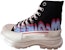 Alexander McQueen Tread Slick High-Top Sneakers 'Hitam Biru Merah' 686737W4MVP1509