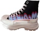 Buy Alexander McQueen Tread Slick High-Top Sneakers 'Hitam Biru Merah' 686737W4MVP1509
