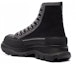 Lookbook Alexander McQueen Tread Slick High-Top Sneakers 'Hitam Kelabu' 662681W4MV81081