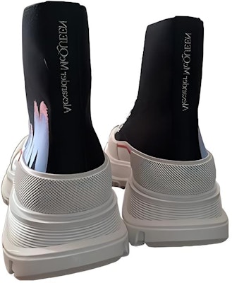 Alexander McQueen Tread Slick High-Top Sneakers 'Black Blue Red' 686737W4MVP1509 Shop Alexander McQueen Tread Slick High-Top Sneakers 'Black Blue Red' 686737W4MVP1509