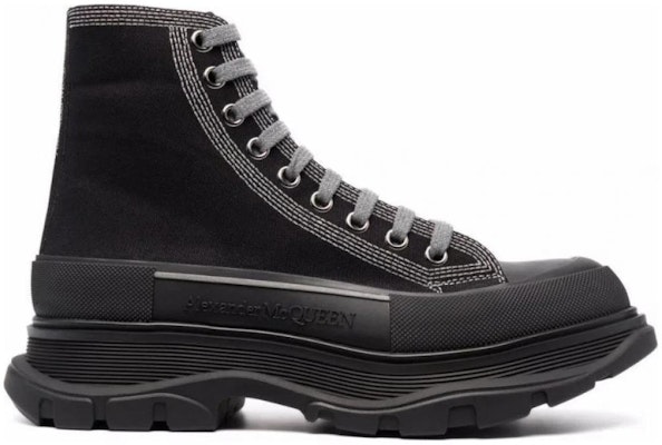 Alexander McQueen Tread Slick High-Top Sneakers 'Black Grey' 662681W4MV81081 Purchase Alexander McQueen Tread Slick High-Top Sneakers 'Black Grey' 662681W4MV81081
