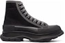 Purchase Alexander McQueen Tread Slick High-Top Sneakers 'Hitam Kelabu' 662681W4MV81081